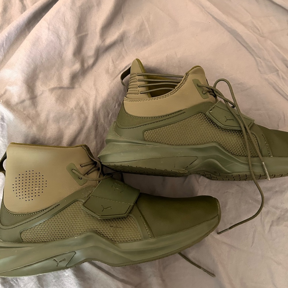 PUMA Fenty by Rihanna Green Leather Women’s Sneakers/Trainers